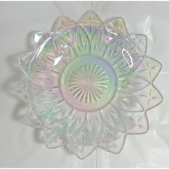 Unmarked Other - Unbranded glass bowl Floral Colorful *